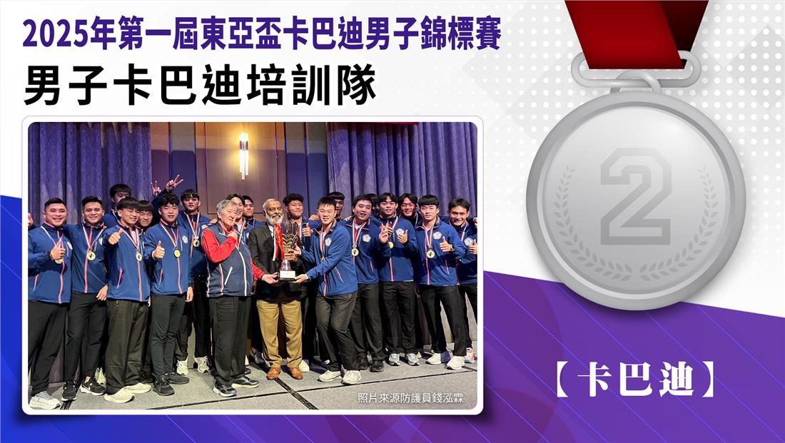 捷報-2025年第1屆東亞盃卡巴迪男子錦標賽