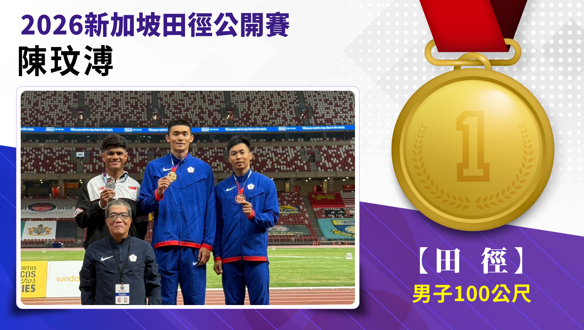 陳玟溥/男子100公尺-金牌