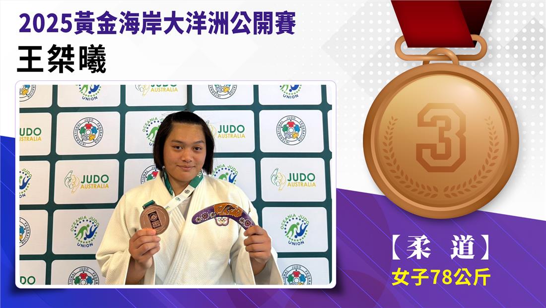 【柔道】女子-78公斤量級 王桀曦   銅牌