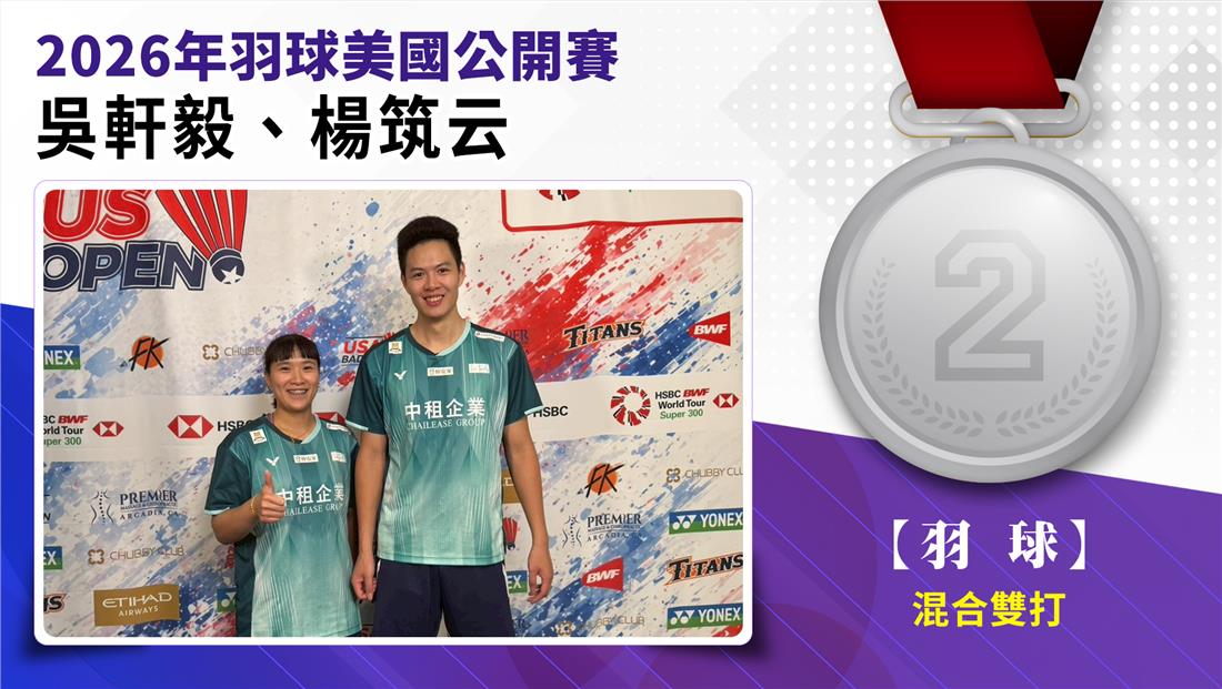 捷報-2026年羽球美國公開賽